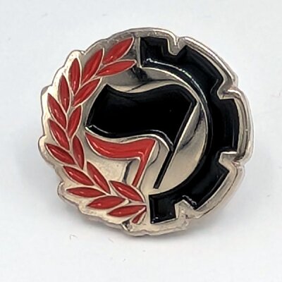 Antifa - Logo 2 - schwarz / rot - Pin
