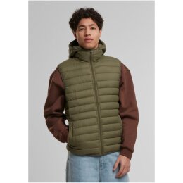 Urban Classics - TB8020 - Basic Light Weight Vest With Hood - darkolive