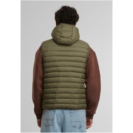 Urban Classics - TB8020 - Basic Light Weight Vest With Hood - darkolive