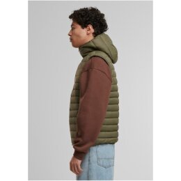 Urban Classics - TB8020 - Basic Light Weight Vest With Hood - darkolive