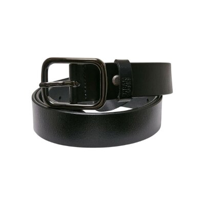 Urban Classics - TB5824 - Synthetic Leather Thorn Buckle Business Belt - black L/XL