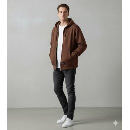 Vintage Industries - 3023 - Norton - hooded Sweater - Copper