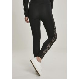 Urban Classics - TB3216 - Ladies Lace Striped Leggings - black