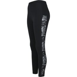 Urban Classics - TB3216 - Ladies Lace Striped Leggings - black
