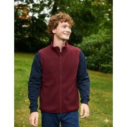 Neutral - Recycled Fleece Vest (R73602) - Bordeaux