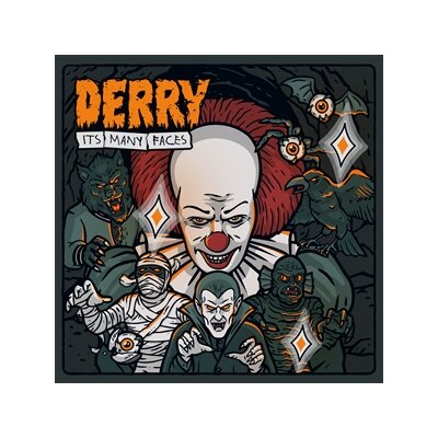 DERRY - ITS MANY FACES (CLEAR ORANGE BLACK MARBLE LP) - LP