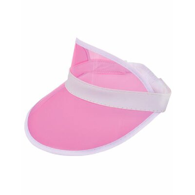 L-merch - Sunvisor PVC - C1820 - white/ pink