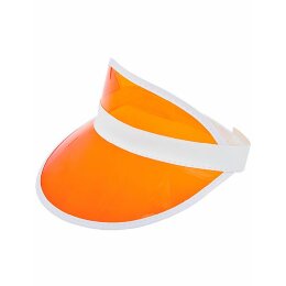 L-merch - Sunvisor PVC - C1820 - white/ orange