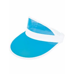 L-merch - Sunvisor PVC - C1820 - white/ light blue