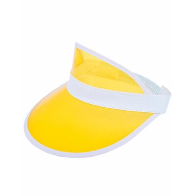 L-merch - Sunvisor PVC - C1820 - white/ yellow
