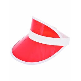 L-merch - Sunvisor PVC - C1820 - white/ red