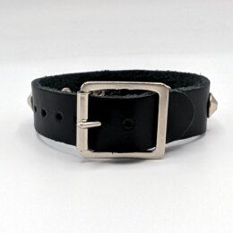 Armband mit silbernen Spitznieten - 1-Reihig - WB001 -...