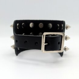Armband mit silbernen Killernieten - 3-Reihig - WB017 -...