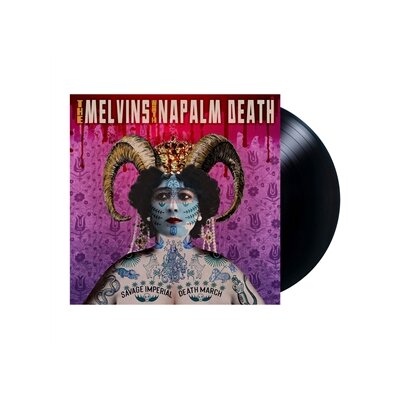 MELVINS WITH NAPALM DEATH - SAVAGE IMPERIAL DEATH MARCH - LP