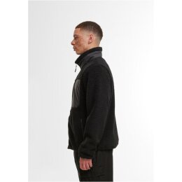 Build Your Brand - BY406 - Bonded Sherpa Jacket - Black