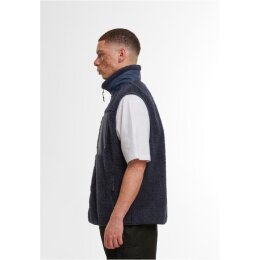 Build Your Brand - BY407 - Bonded Sherpa Vest - Navy