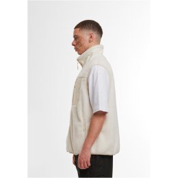 Build Your Brand - BY407 - Bonded Sherpa Vest - White Sand