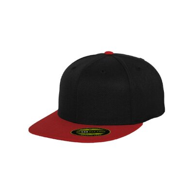 Flexfit - Premium 210 Fitted 2-tone - 6210T - black/red