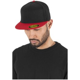 Flexfit - Premium 210 Fitted 2-tone - 6210T - black/red