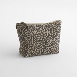 Westford Mill - Leopard Print Canvas Accessory Bag (WM330) - vintage leopard