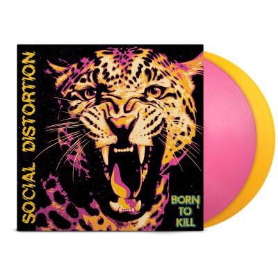 SOCIAL DISTORTION - BORN TO KILL - OPAQUE PINK/YELLOW EDITION - LP