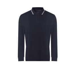 Just Hoods - Long Sleeve Tipped 100 Polo - JP103 - deep...