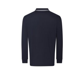Just Hoods - Long Sleeve Tipped 100 Polo - JP103 - deep black / white M