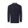 Just Hoods - Long Sleeve Tipped 100 Polo - JP103 - deep black / white M