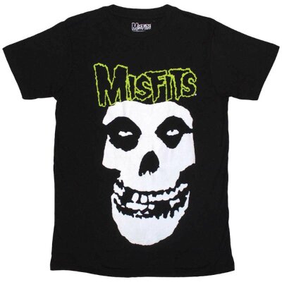 Misfits - Skull & Logo - Unisex Shirt - black - T-Shirt  S
