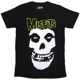Misfits - Skull & Logo - Unisex Shirt - black -...