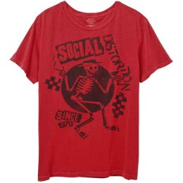 Social Distortion - Speakeasy Checkerboard - Red - T-Shirt M