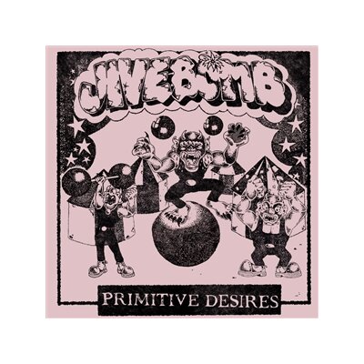 JIVEBOMB - PRIMITIVE DESIRES / DEMO (BUBBLEGUM PINK/WHITE/BONE) - 12"