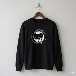 Antifascist Action - - black/black - Sweatshirt- black
