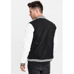 Urban Classics - TB201 - Oldschool College Jacket - black / white