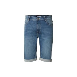 Urban Classics - TB8457 - Basic Slim Fit Jeans Shorts - mid deep  blue washed