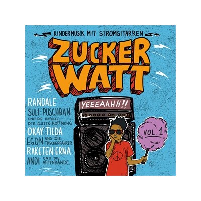 VARIOUS - ZUCKER WATT - KINDERMUSIK MIT STROMGITARREN VOL.1 - LP