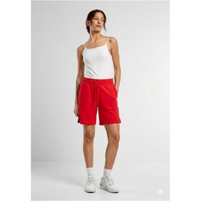 Build Your Brand - Ladies Basic Sweatshorts (BB032) - City Red
