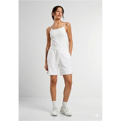 Build Your Brand - Ladies Basic Sweatshorts (BB032) - White