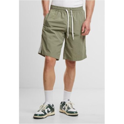 Urban Classics - Board Shorts With Patched Stripe (TB7397) - paleolive