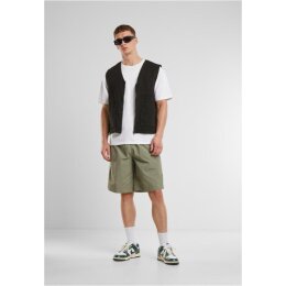 Urban Classics - Board Shorts With Patched Stripe (TB7397) - paleolive