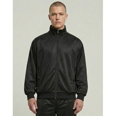Build Your Brand - Tricot Track Jacket (BY425) - Black