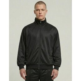 Build Your Brand - Tricot Track Jacket (BY425) - Black