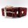 Gürtel - Veganes Leder - TG669 - Rot Leopard L
