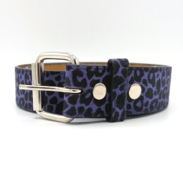 Gürtel - Veganes Leder - G0027 - Purple Leopard L