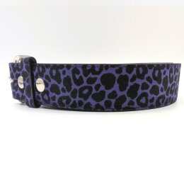 Gürtel - Veganes Leder - G0027 - Purple Leopard XL