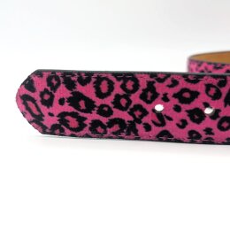 Gürtel - Veganes Leder - G0030 - Pink Leopard L
