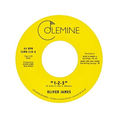 JAMES, OLIVER - 1-2-3 / NOTHING IS FOREVER - 7"
