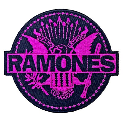 Ramones - Pink Seal - Gestickter  Patch (Aufnäher)