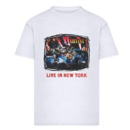 Nirvana - Live in New York (MC1721) - T-Shirt - white