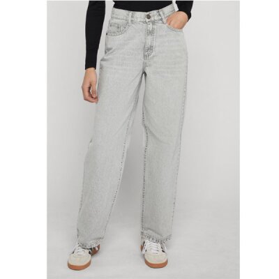 Urban Classics - Ladies High Waist 90´s Wide Leg Denim Pants (TB4524) - light silver grey washed